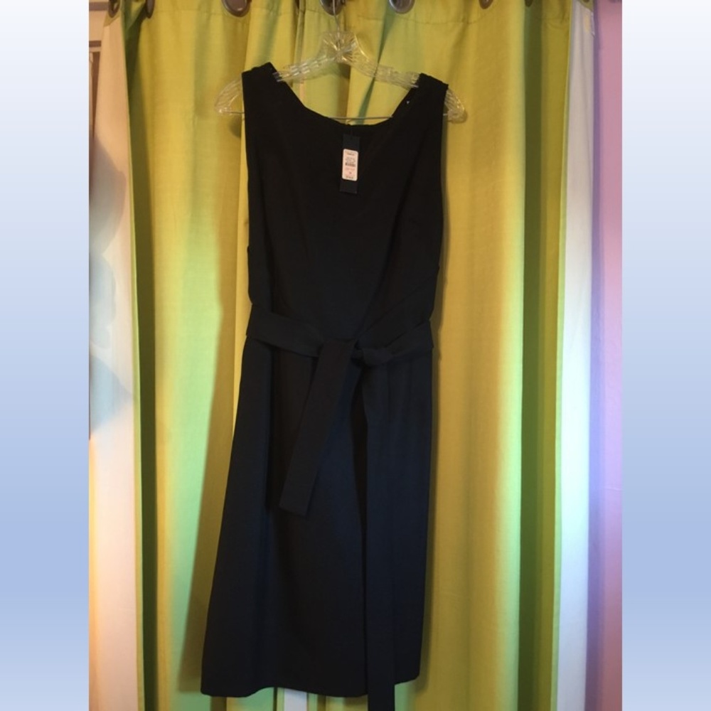 NEW Talbots sz 16 little black dress sheath